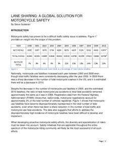 Microsoft Word - LANE SHARING A GLOBAL SOLUTION FOR MOTORCYCLE SAFETY Final