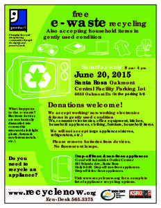 Free electronics recycling event