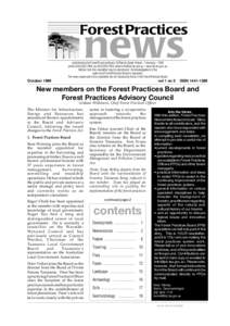 Forest Practices  news published by the Forest Practices Board, 30 Patrick Street, Hobart – Tasmania – 7000 phone[removed]; fax[removed]; email [removed] – www.fpb.tas.gov.au