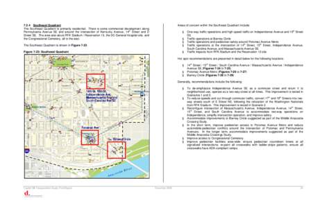 Geography of Washington /  D.C. / Barney Circle / Massachusetts Avenue / Independence Avenue / Anacostia / Pennsylvania Avenue / 14th Street Northwest and Southwest / Potomac Avenue / Traffic / Streets in Washington /  D.C. / Washington Metro / Transport