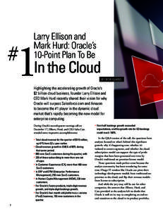 Larry Ellison and Mark Hurd: Oracle’s 10-Point Plan To Be 1