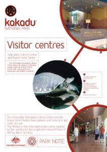 Visitor centres factsheet, Kakadu National Park