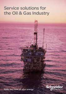 Service solutions for the Oil & Gas Industry Make the most of your energy  SM