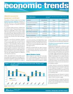 economic trends February 2013 Alberta’s economic expansion continues This edition of Trends is taken from the Third