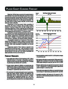 Placer county economic Forecast Rising from 100 feet above sea level on its western border to over 9,000 feet in the eastern Sierra Mountain range, Placer County is located in the northern Sacramento Valley with an easte