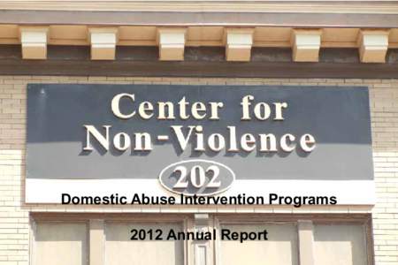 Domestic Abuse Intervention Programs 2012 Annual Report Home of The Duluth Model  Social Change to End Violence Against Women