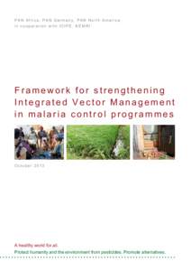 Framework for strengthening Integrated Vector Management in malaria control programmes