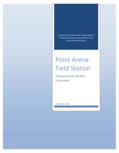 Point Arena Field Station