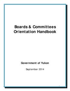 DRAFT Boards and Committees Orientation Handbook