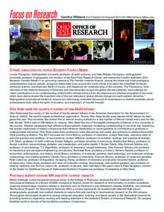 Association of Public and Land-Grant Universities / Committee on Institutional Cooperation / North Central Association of Colleges and Schools / Ohio State University / National Institutes of Health / Carlo M. Croce / UNC Lineberger Comprehensive Cancer Center / Medicine / Research / Academia