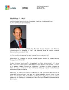 Microsoft Word - IR Legal--Rolli Nicholas-bio 5 03.doc