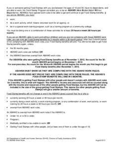 Able-bodied Adults Without Dependents / Government / Politics of the United States / Federal assistance in the United States / Economy of the United States / Supplemental Nutrition Assistance Program