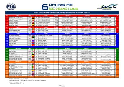 FIAWEC2014_6_hours_of_Silverstone_provisional_entry_list_040414.xls