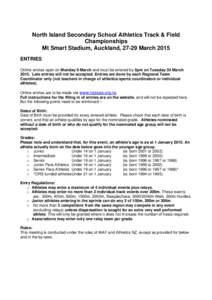 Microsoft Word - NISS 2015 Entry information and Instructions to competitors.doc