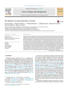 Forest Ecology and Management[removed]–207  Contents lists available at ScienceDirect Forest Ecology and Management journal homepage: www.elsevier.com/locate/foreco