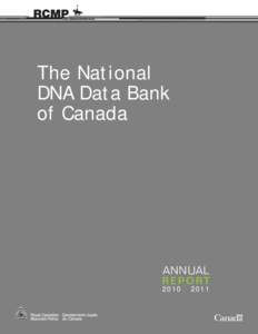 The National DNA Data Bank of Canada ANNUAL