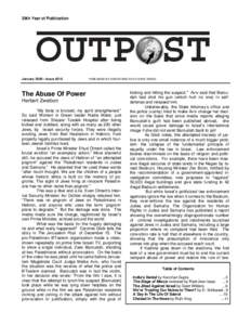 39th Year of Publication  January 2009—Issue #218 PUBLISHED BY AMERICANS FOR A SAFE ISRAEL