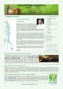 EmiratesGBC Newsletter APRIL2013 VOLUME III, ISSUE 4  EMIRATES GREEN