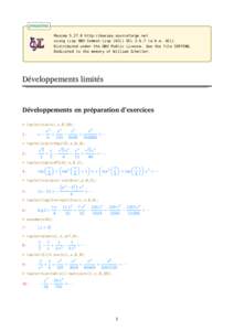 pmaxima Maximahttp://maxima.sourceforge.net using Lisp GNU Common Lisp (GCL) GCLa.k.a. GCL) Distributed under the GNU Public License. See the file COPYING. Dedicated to the memory of William Schelter.