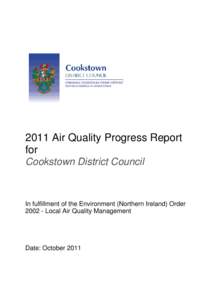 Air pollution / Cookstown District Council / Air quality / Cookstown / Particulates / Particle / Pollution / Atmospheric sciences / Atmosphere