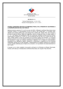 Microsoft Word - Decreto 9. Otorga concesión gratuita en Isla de Pascua. D.OExtracto