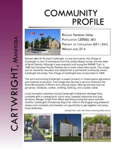 CARTWRIGHT , Manitoba COMMUNITY PROFILE