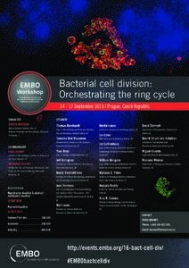 Bacterial cell division: Orchestrating the ring cycleSeptember 2016 | Prague, Czech Republic ORGANIZER  SPEAKERS