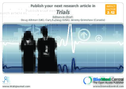 Doug Altman / Citebase / Publishing / Academia / Clinical trials / Academic publishing / Trials