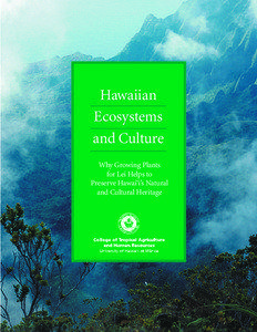 Hawaiian Ecosystems and Culture