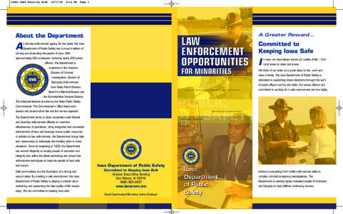 Law enforcement in the United States / Iowa State Patrol / Highway patrol / Special agent / Law enforcement officer / State police / Oklahoma Highway Patrol / Law enforcement / Law / Legal professions