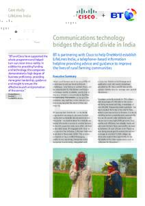 Case study LifeLines India + Communications technology bridges the digital divide in India
