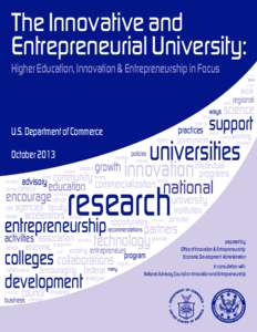 America COMPETES Act / Entrepreneurship ecosystem / Princess Sumaya University for Technology / Social innovation / Ryerson University Entrepreneurship Program / Ewing Marion Kauffman Foundation / Business / Entrepreneurship / National Association for Community College Entrepreneurship