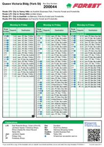 Queen Victoria Bldg (York St) Route 270 Route L70 Route 271 Route 274