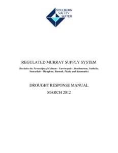 Microsoft Word - Regulated Murray System Drought Response Manual 2012