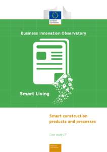 Business Innovation Observatory  Smart Living Smart construction products and processes