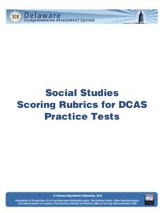 Microsoft Word - Social Studies_Scoring Rubrics for DCAS Practice Tests in ITS