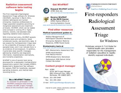 First-responders Radiological Assessment Triage