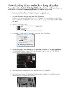 Microsoft Word - Downloading Library eBooks onto your sony