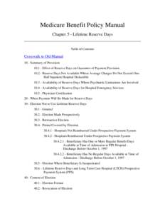 Medicare Benefit Policy Manual