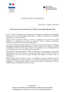 Microsoft WordANSSI Communiqué de presse coop franco allemande_v2.doc