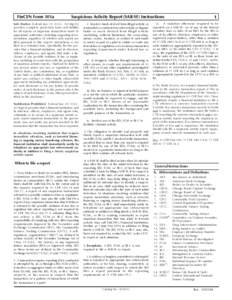 FinCEN Form 101a  Suspicious Activity Report (SAR-SF) Instructions Safe Harbor Federal law (31 U.S.C[removed]g)(3)) provides complete protection from civil liability