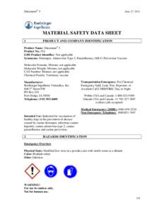 Duramune® 5  June 27, 2012 MATERIAL SAFETY DATA SHEET 1