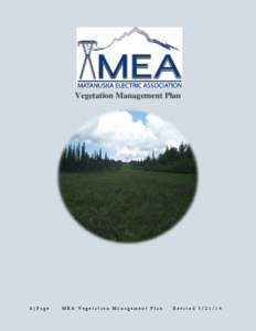 Vegetation Management Plan  1|Page MEA Vegetation Management Plan