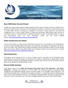 !!!!!  PROGRAM!ON!WATER!GOVERNANCE! e