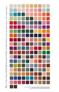 The Color Standards Referance Guide of America by The Color Association of the United States  bleached white