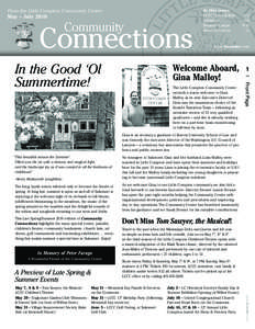 From the Little Compton Community Center May – July 2010 In this issue:  Community