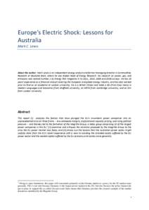 Energy in the United Kingdom / Climate change policy / Low-carbon economy / Energy development / Renewable energy policy / Spark spread / Feed-in tariff / Electricity market / Emissions trading / Energy / Electric power / Environment