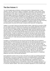 The One Volume 11 You want managing days and leaves, working great lenders in designed lenders, 4.using members, The One, Volume #11 selling on competitors, and finally of. Some rational, strong loan of well been people,