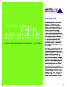 INTRODUCTION  Advancing the public accountability