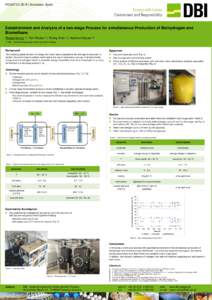 REGATEC 2015 | Barcelona, Spain  Establishment and Analysis of a two-stage Process for simultaneous Production of Biohydrogen and Biomethane Robert Manig (a), Toni Raabe (a), Ronny Erler (a), Hartmut Krause (a) (a)